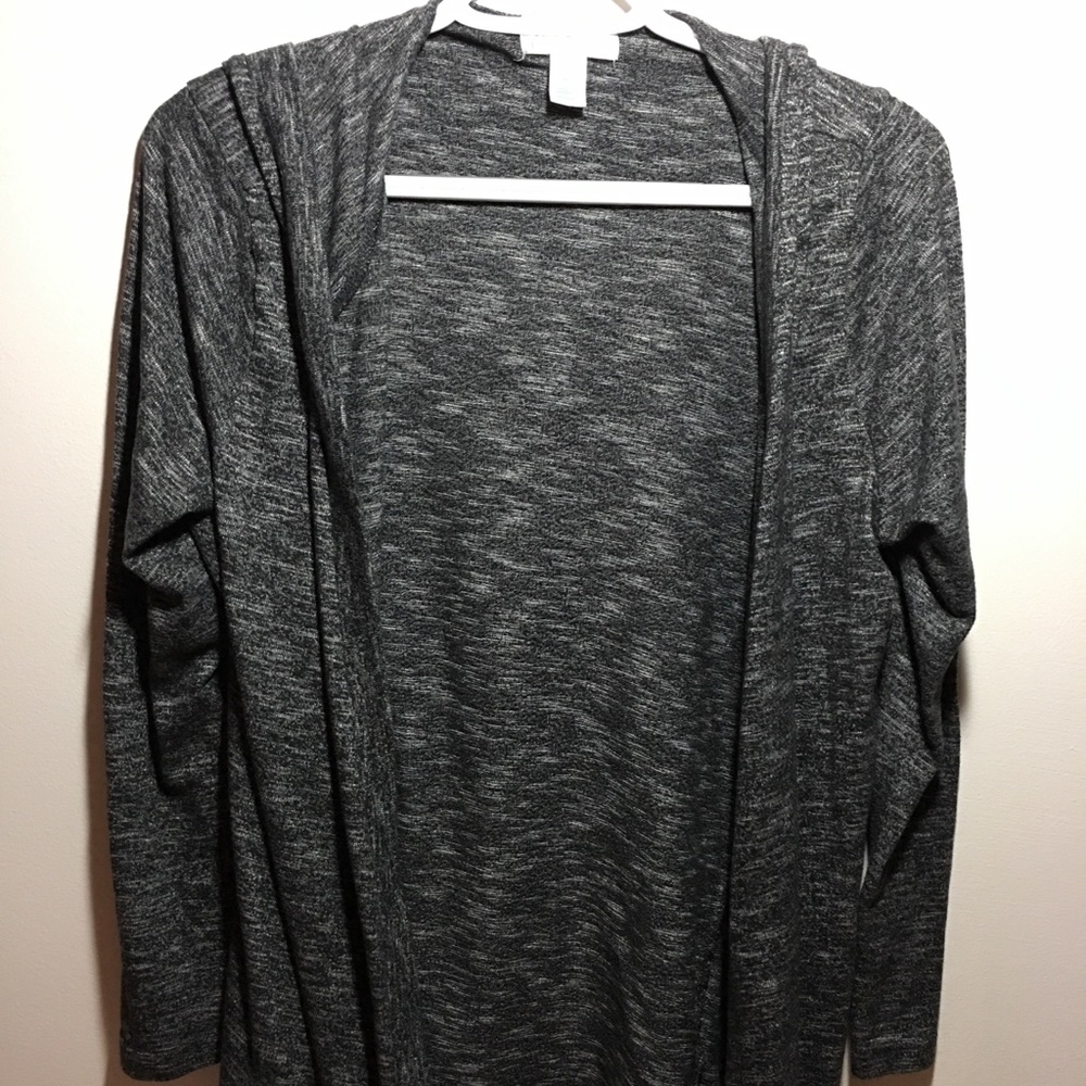Just Be women’s open cardigan gray